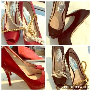 2 for $20! Michael Kors York Peep Toe Patent Pumps